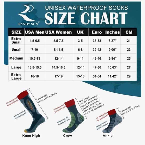 Randy Sun S Waterproof Socks - Picture 9 of 11